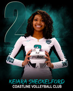 Coastline Volleyball Club 2026:   Keiara Sheckelford 